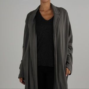 ASOS long waterfall gray cardigan